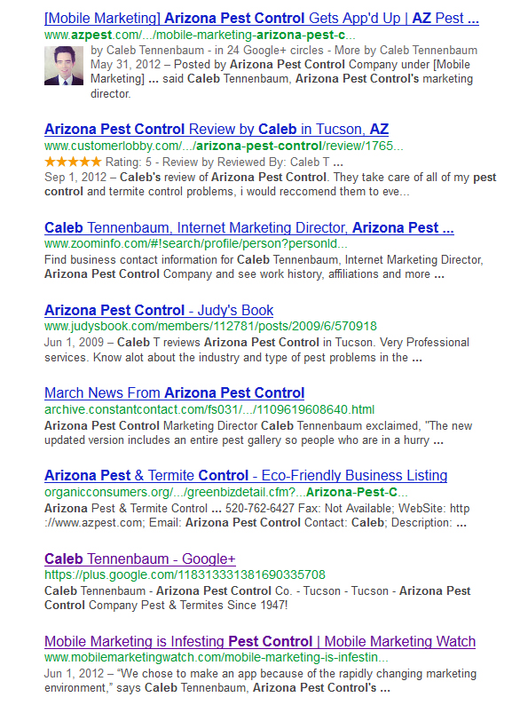 GoogleAuthorRankCalebTennenbaum